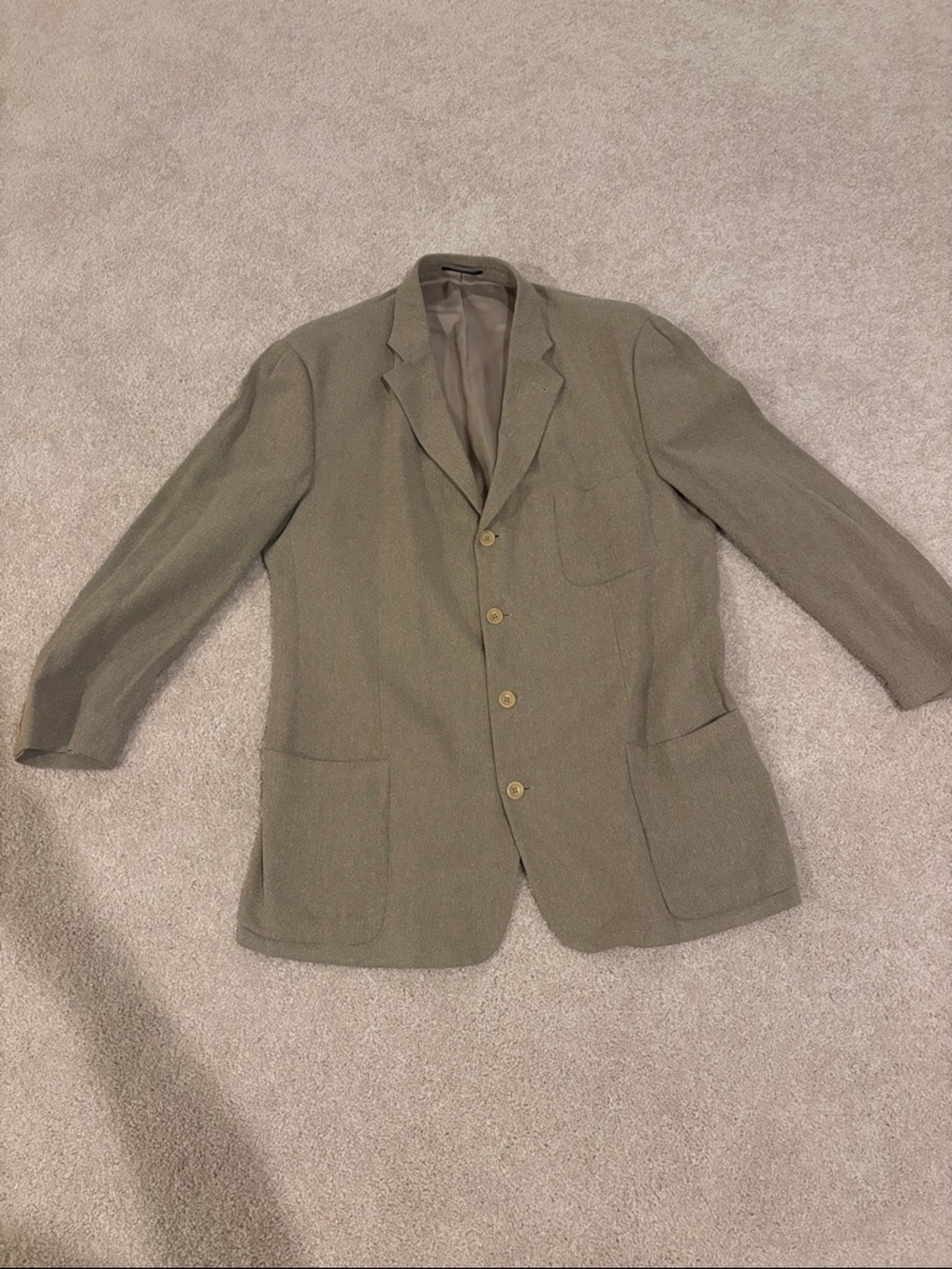 Cavelli Men's Olive Green Casual Blazer Jacket